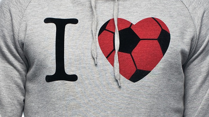 Camiseta con I love futbol