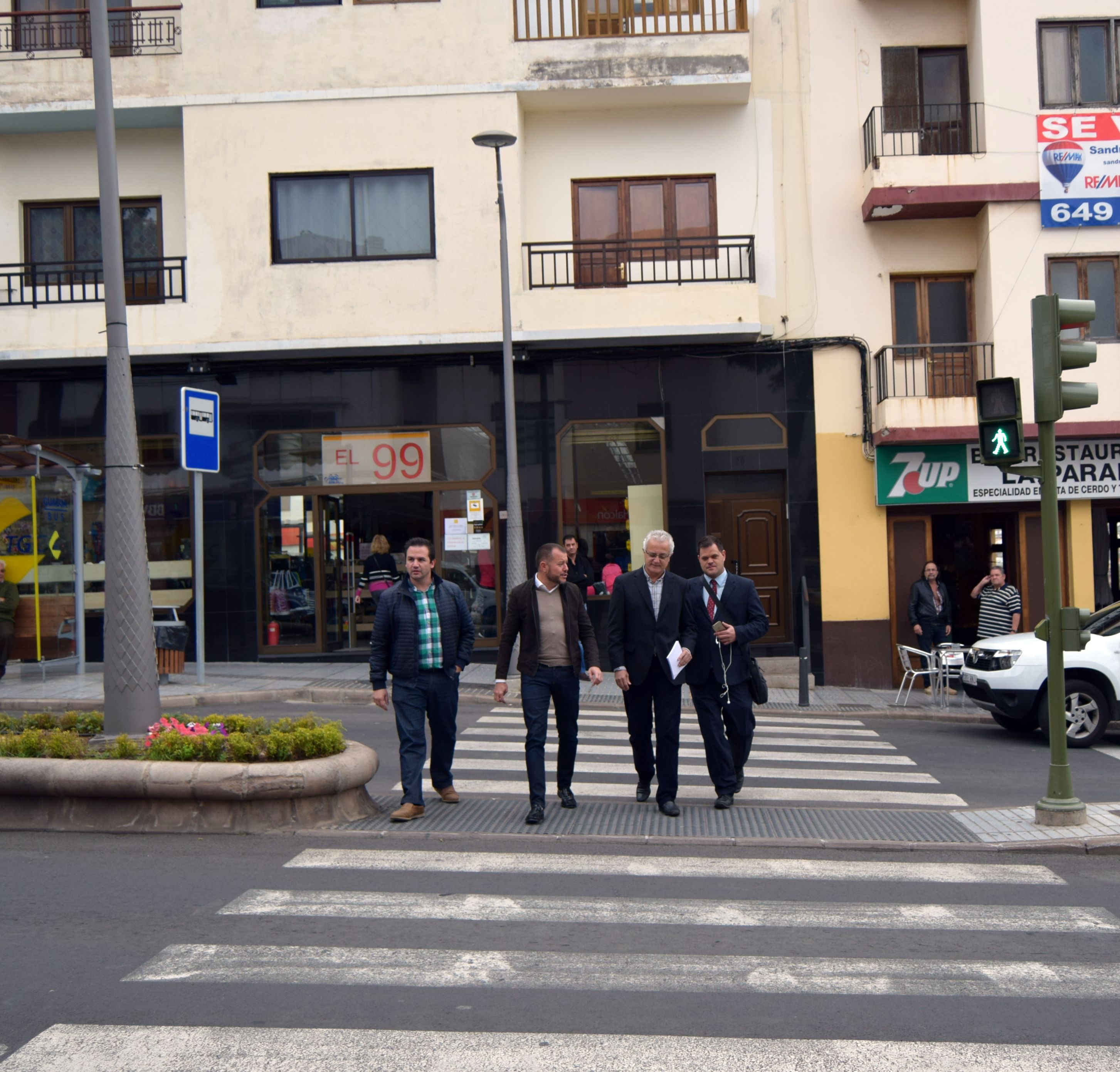 Paso de peatones en Gáldar