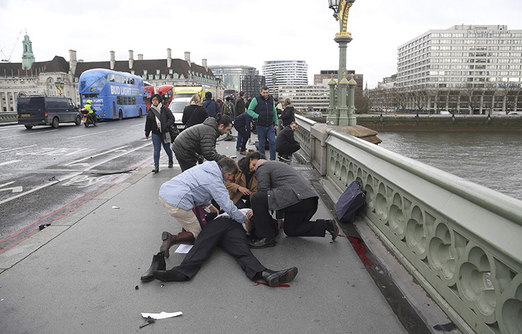 Heridos en el tiroteo en el Parlamento británico