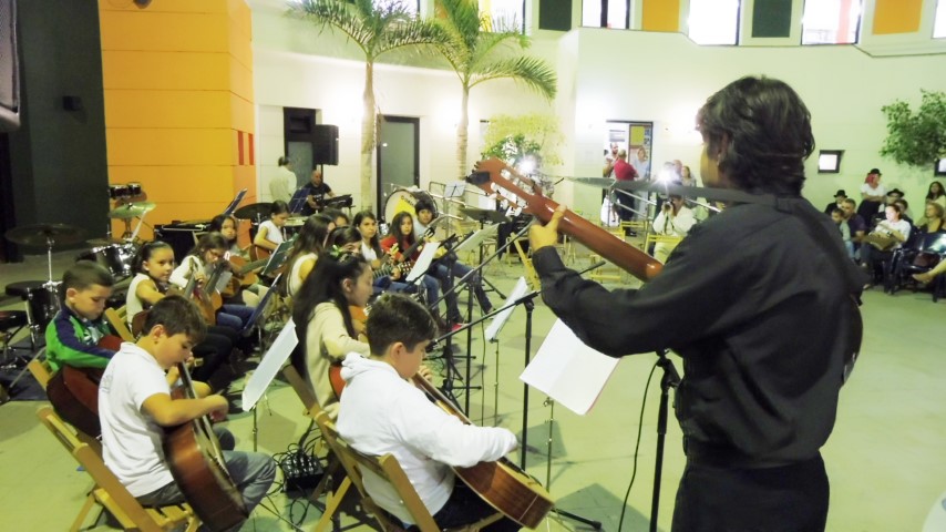 Alumnos de la Escuela Municipal de Música de San Bartolomé de Tirajana