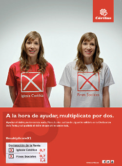 Campaña "X Solidaria" de Cáritas