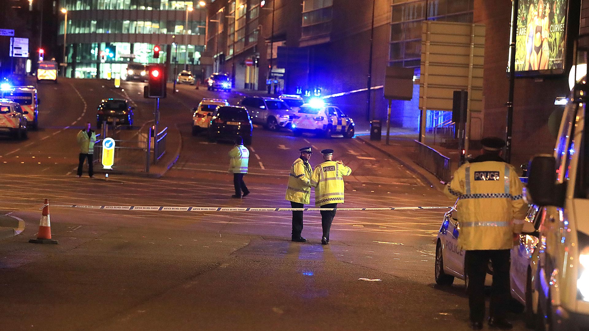 Policía en el atentado de Manchester