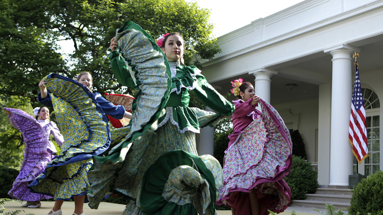 Bailarinas mejicanas en la Casa Blanca