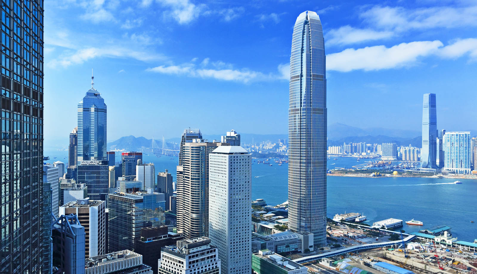 Vista de la ciudad de Hong Kong