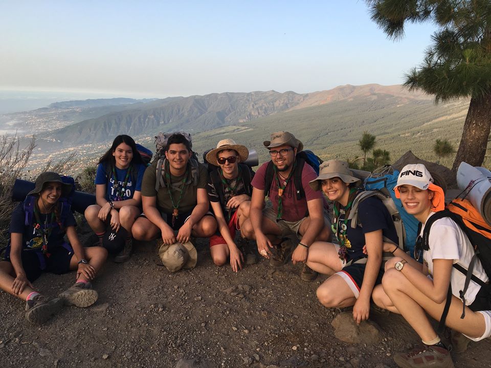 Jóvenes Scouts en Tenerife