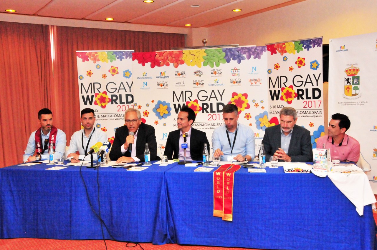 Presentación del Mr. Gay World 2017 en San Bartolomé de Tirajana