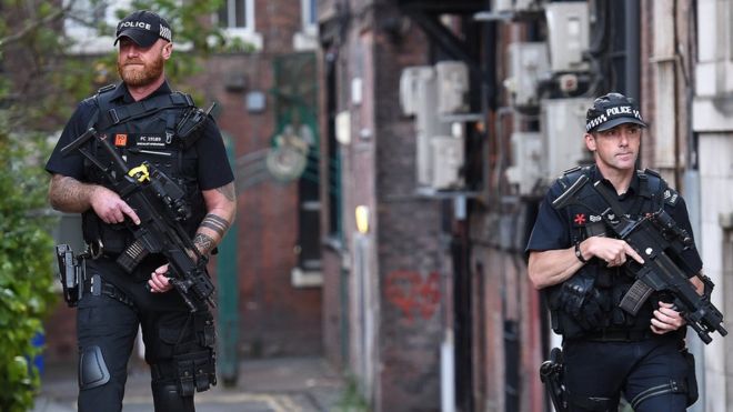 Dos policías en el Reino Unido
