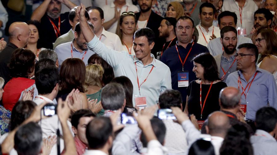 Pedro Sánchez a su llegada al 39 Congreso del PSOE