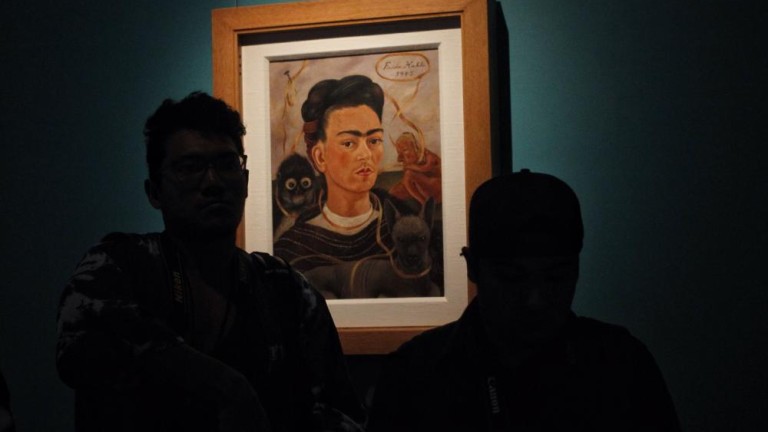 Cuadro en la Exposición de Frida Kahlo