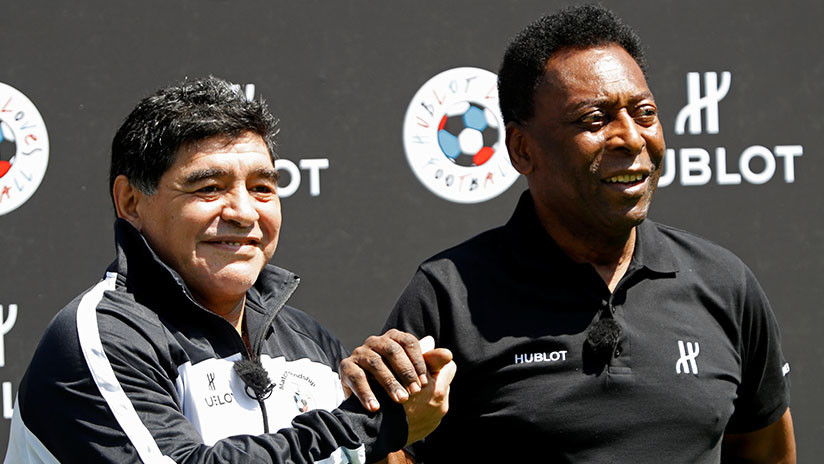 Pelé y Diego Armando Maradona