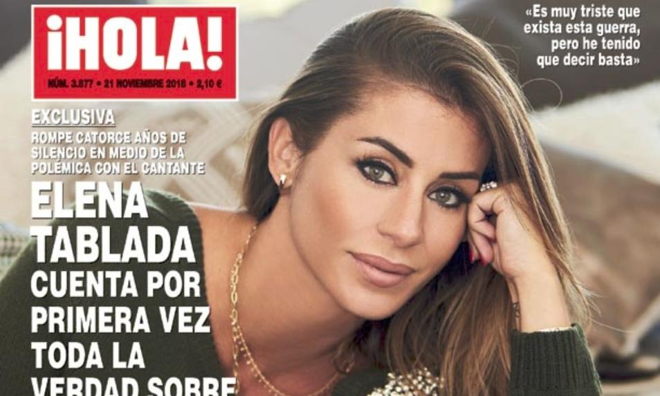 Elena Tablada en la portada de la revista Hola