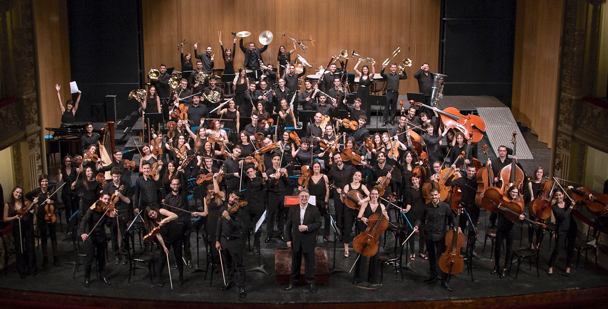 Miembros de la Joven Orquesta de Canarias