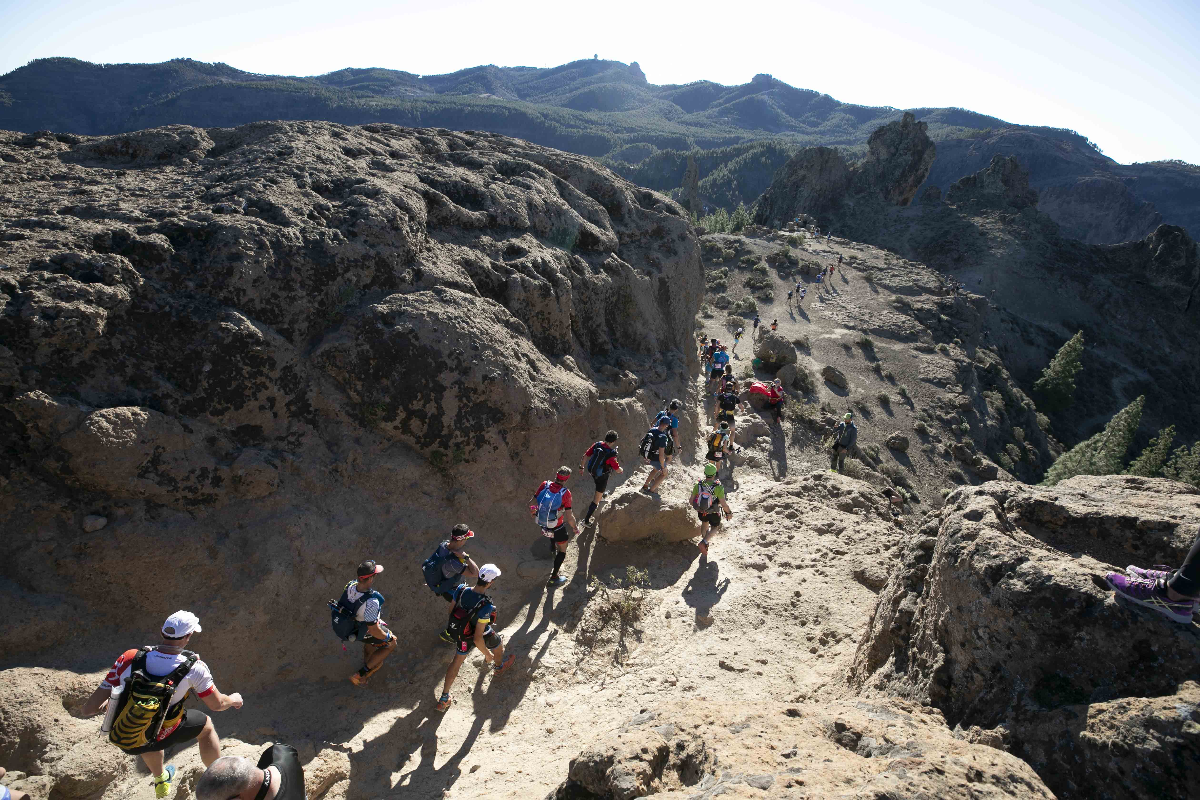 El Roque Nublo acoge la salida de la Transgrancanaria 360