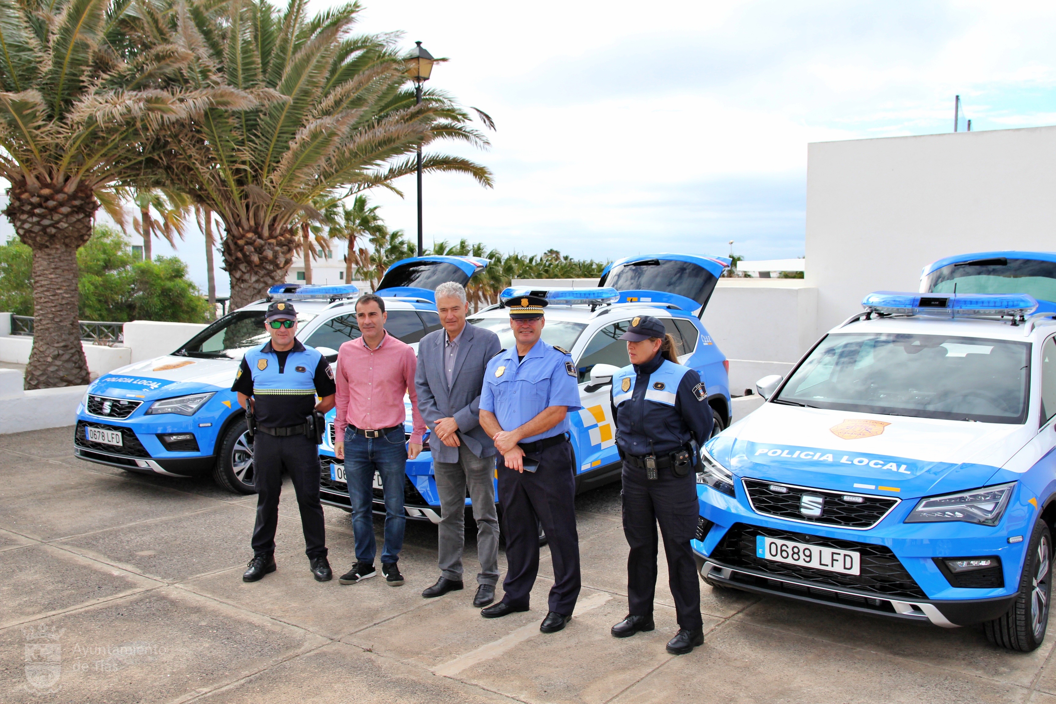 Presentación de los nuevos vehículos para la Policía Local y Protección Civil de Tías