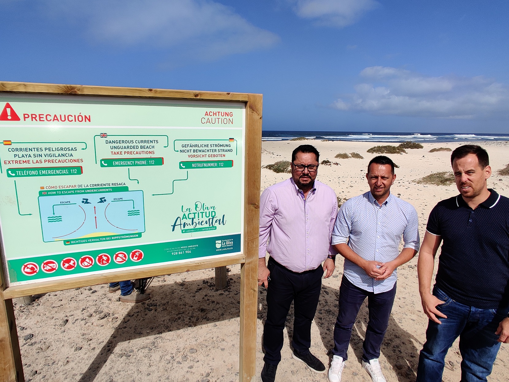 La Oliva instala nuevos carteles de sensibilización ambiental 