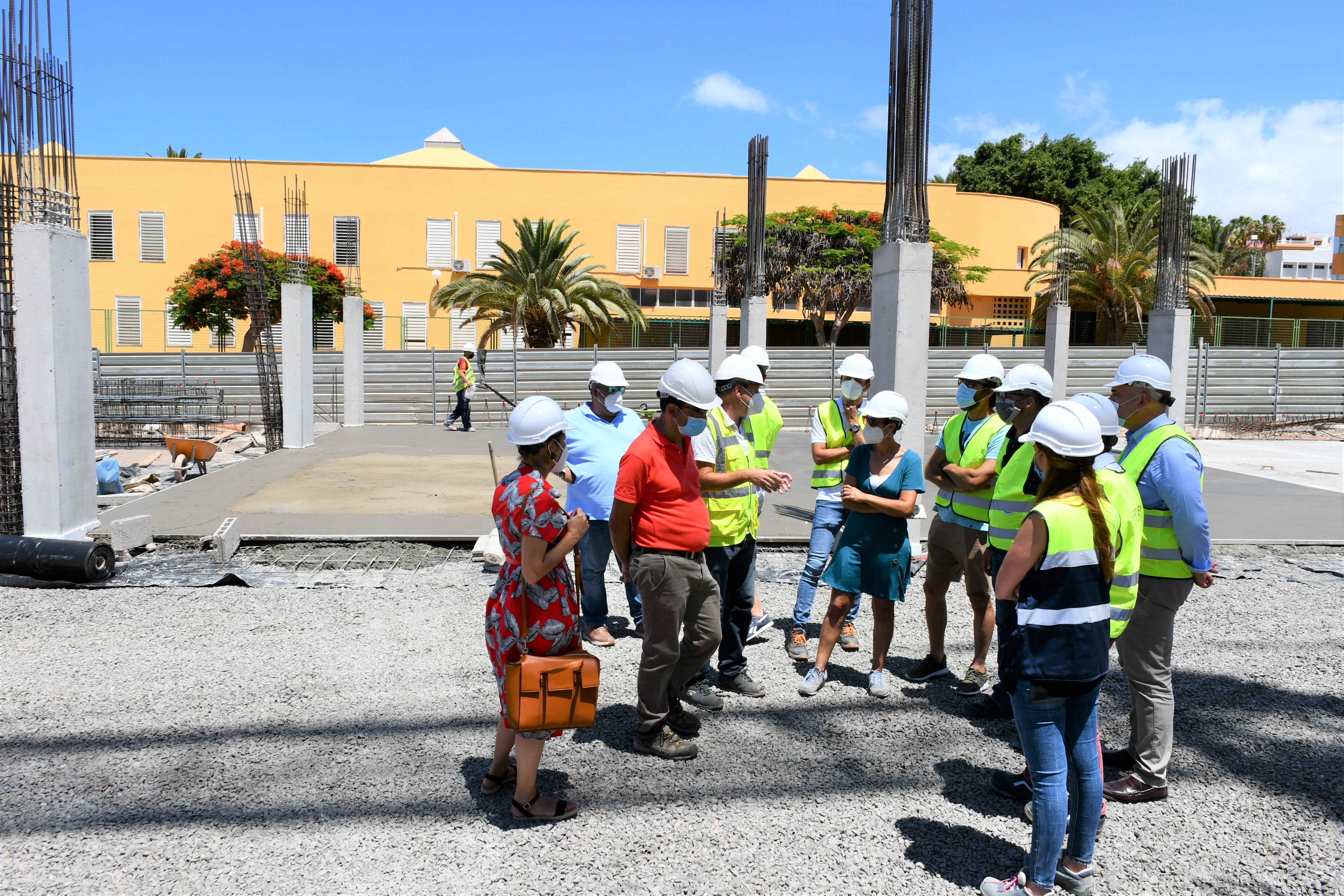 Visita a las obras del edificio de aparcamientos de Arguineguín. Gran Canaria