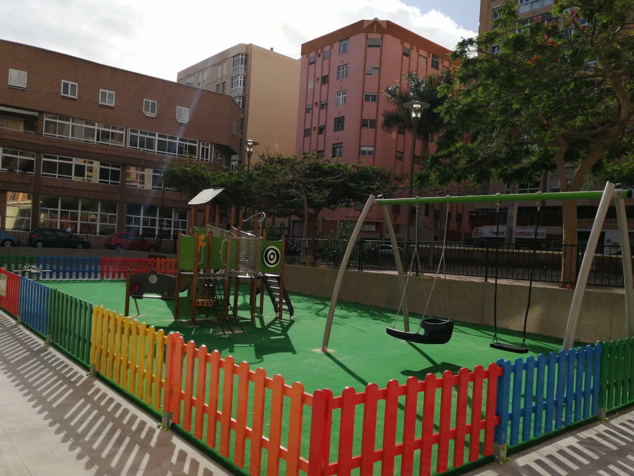 Parques infantiles y áreas biosaludables. Las palmas de Gran Canaria
