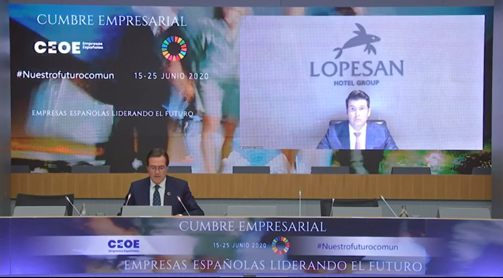 Francisco López, CEO Lopesan, en el foro "Empresas españolas liderando el futuro" de la CEOE