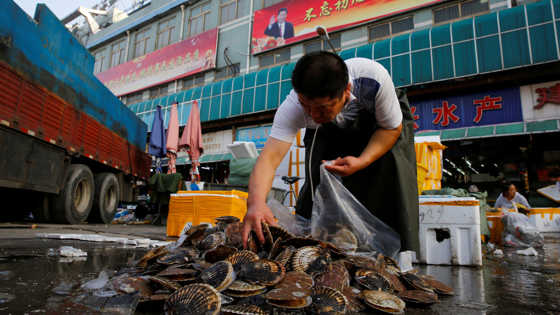 Mercado de pescado. China