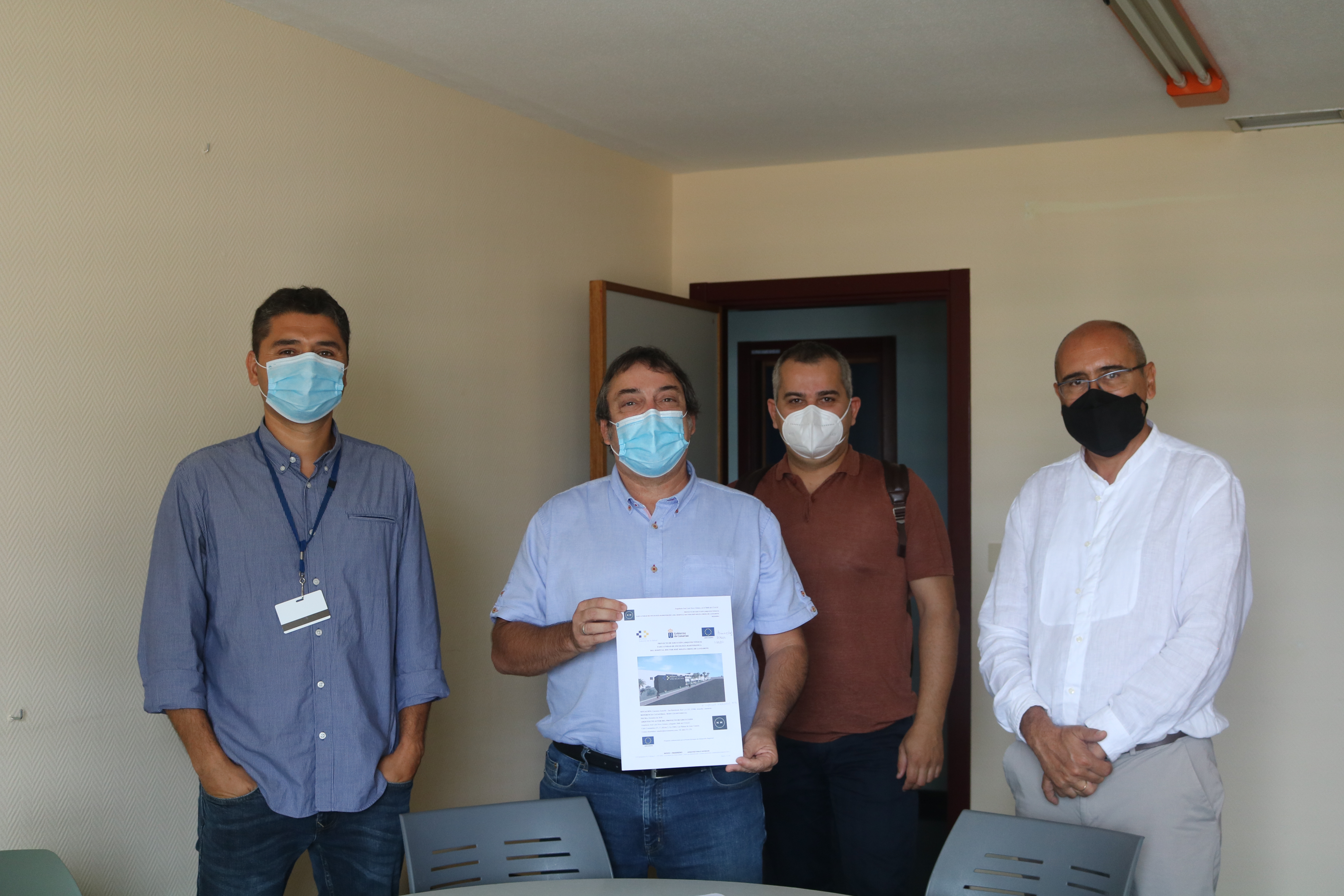 Sanidad inicia la obra del búnker de Radioterapia del Hospital Molina Orosa. Lanzarote
