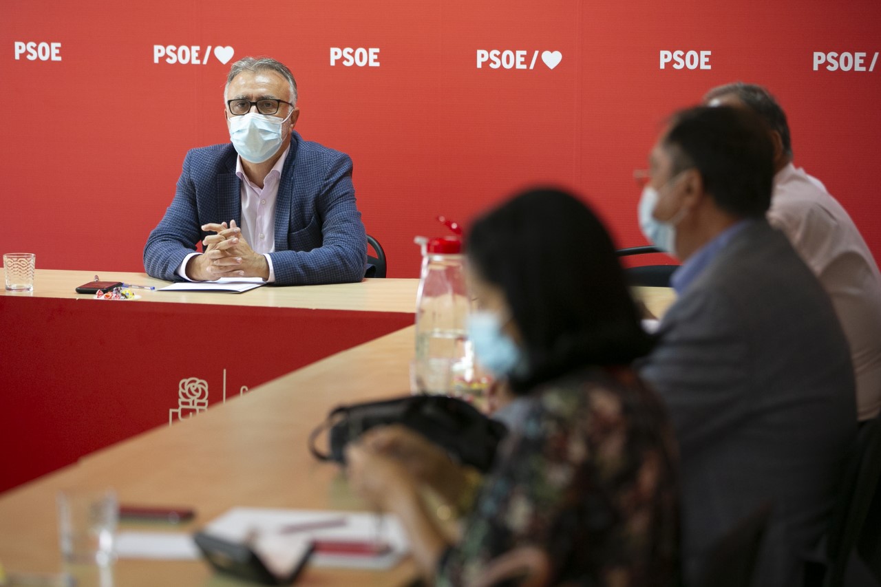 Ángel Víctor Torres y senadores del PSOE
