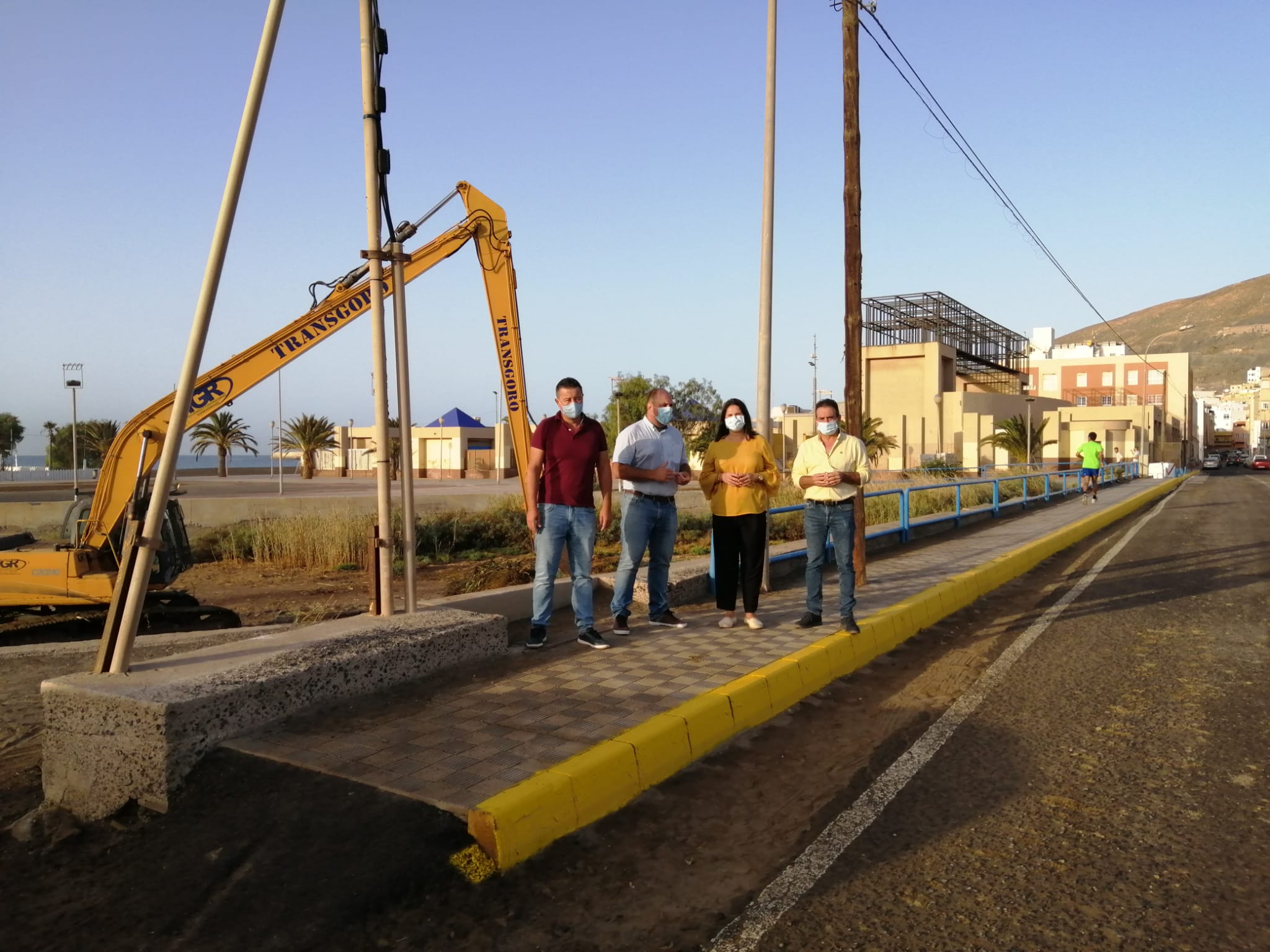 Obras de acondicionamiento del cauce del barranco de Gran Tarajal, Tuineje. Fuerteventura