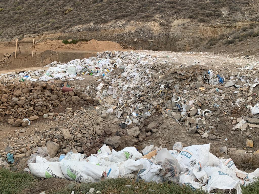 Vertedero de escombros en Las Palmas de Gran Canaria