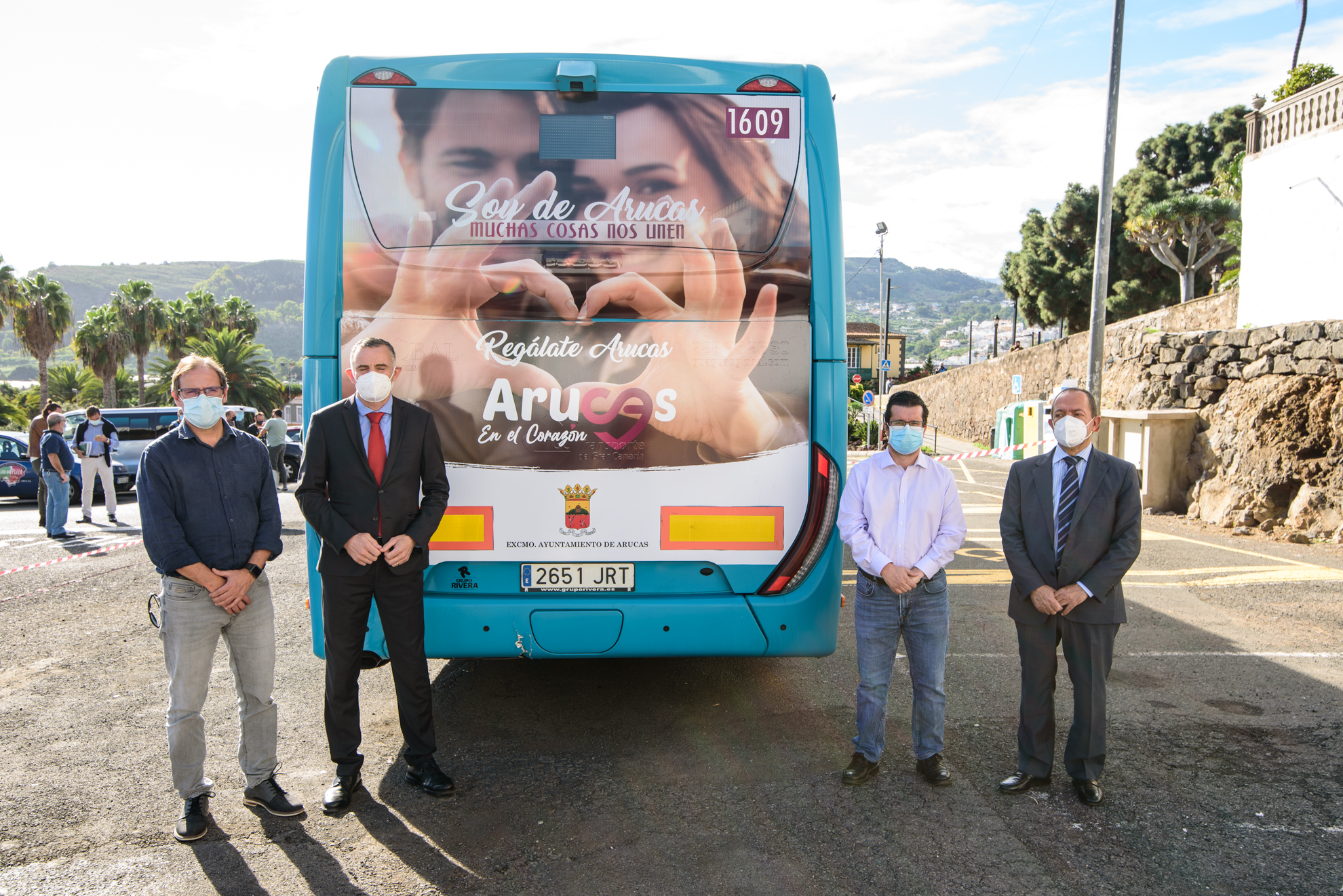Campaña de promoción de Arucas en guaguas Global / CanariasNoticias.es