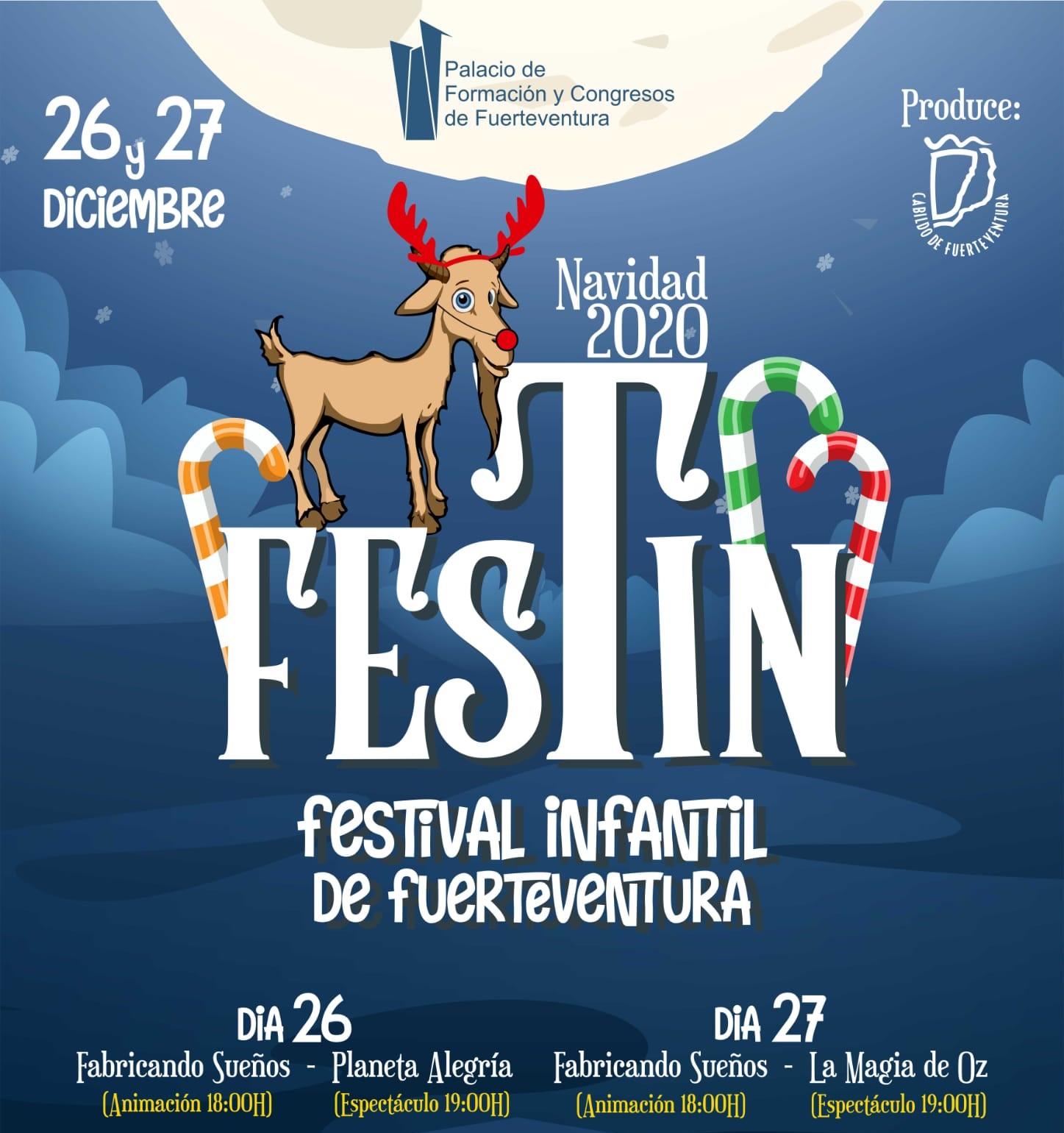 Cartel de Festin 2020 en Palacio de Formación y Congresos de Fuerteventura / CanariasNoticias.es
