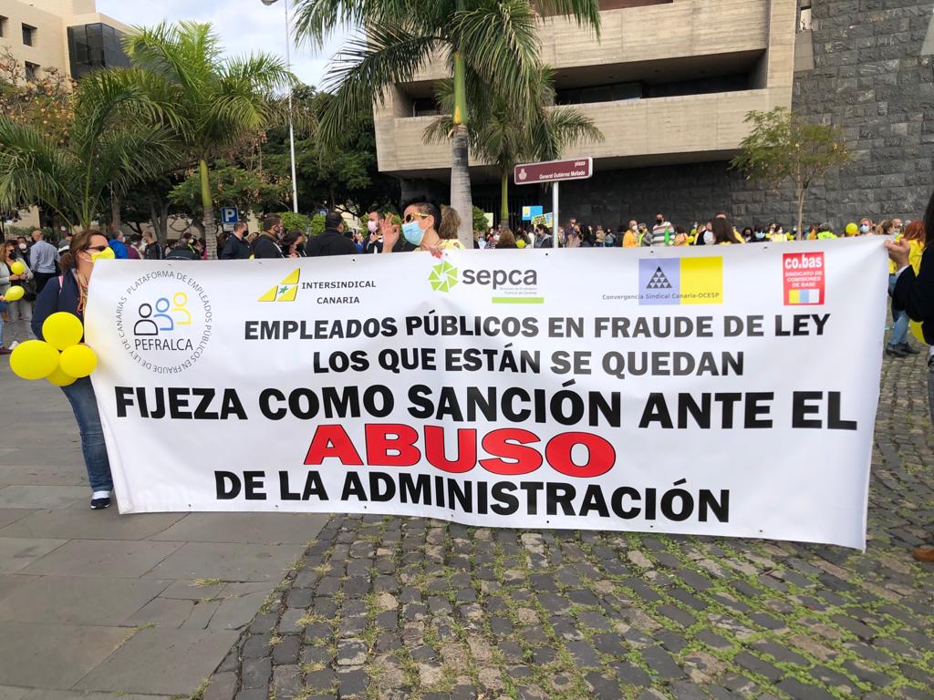 Trabajadores temporales del Gobierno de Canarias/ canariasnoticias.es