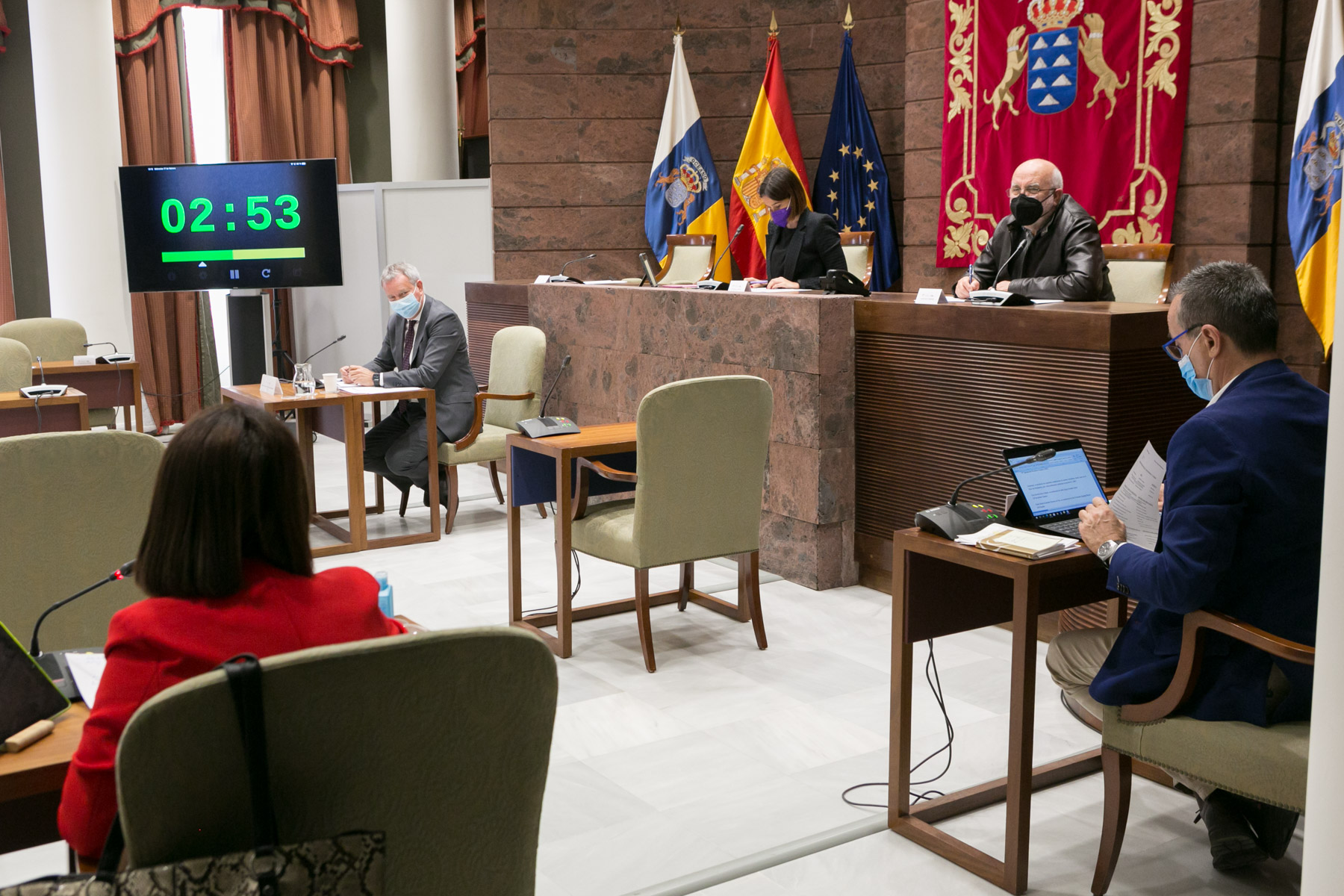 Sebastián Franquis en la Comisión de Obras Públicas en el Parlamento de Canarias / CanariasNoticias.es