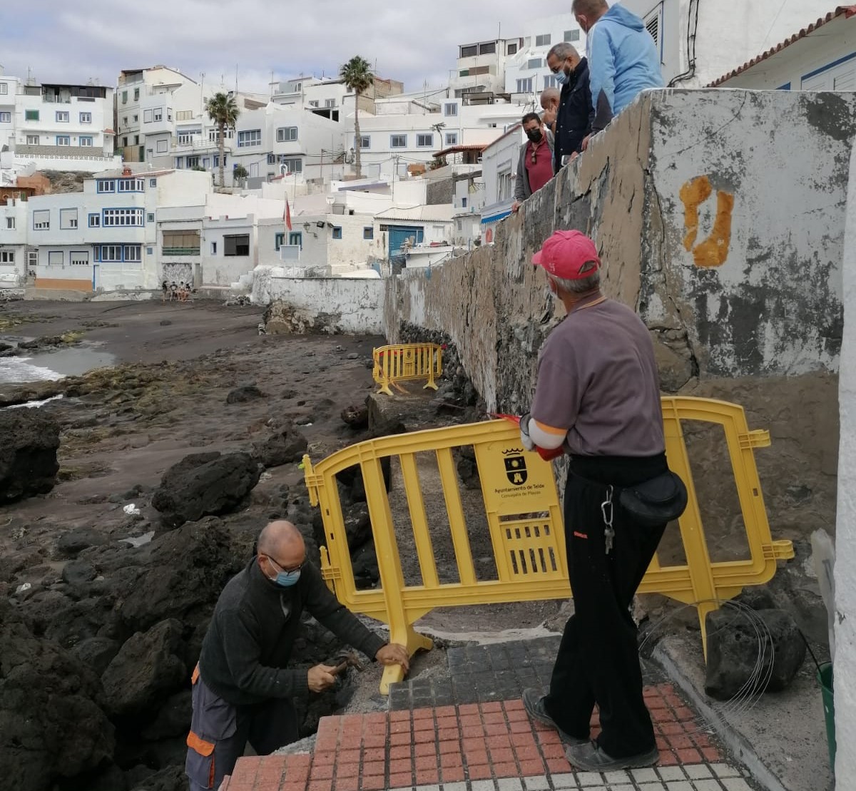Hundimiento del Paseo de Tufia, Telde (Gran Canaria) / CanariasNoticias.es