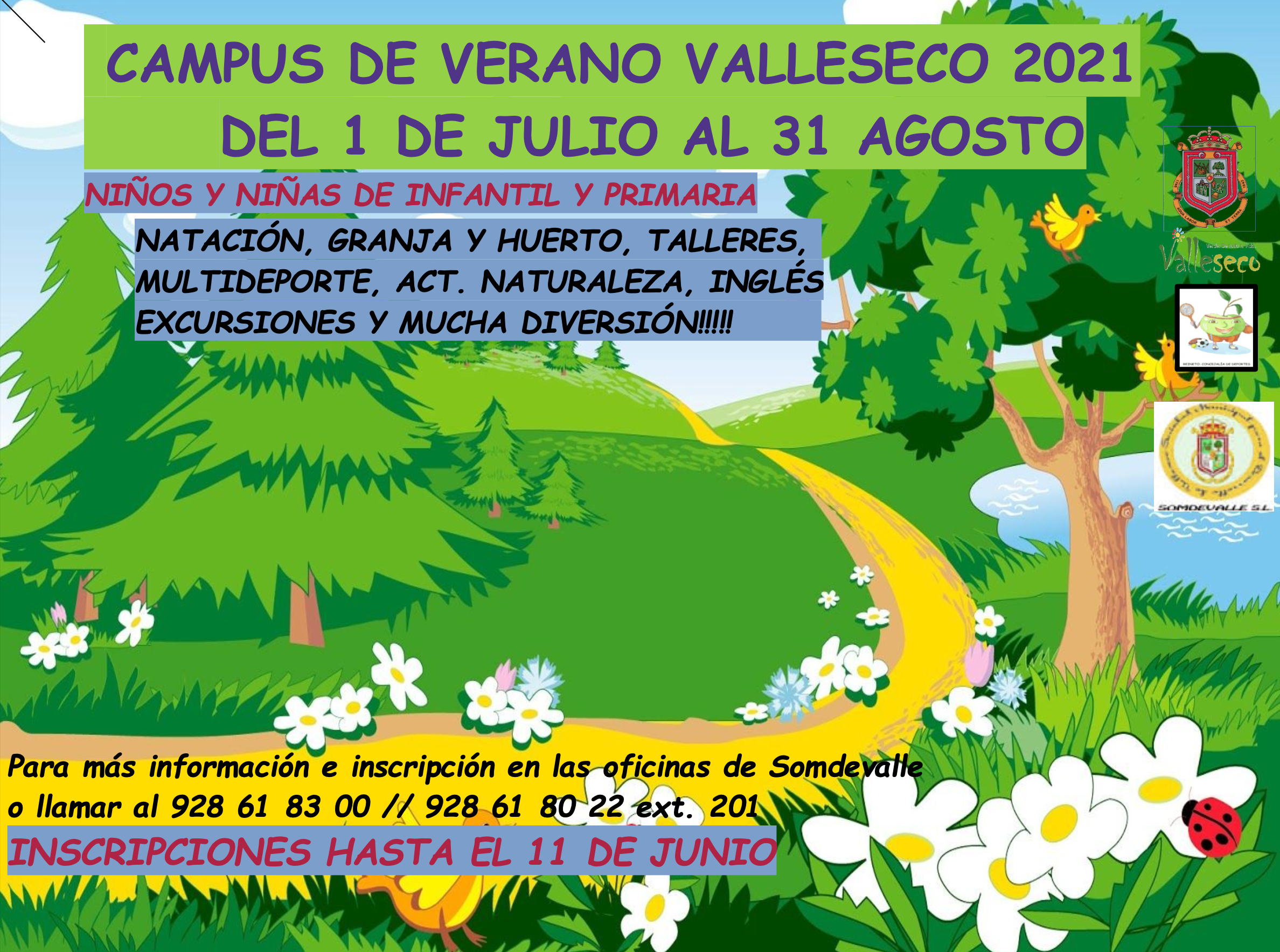Inscripciones abiertas para el Campus de Verano de Valleseco 2021 / CanariasNoticias.es
