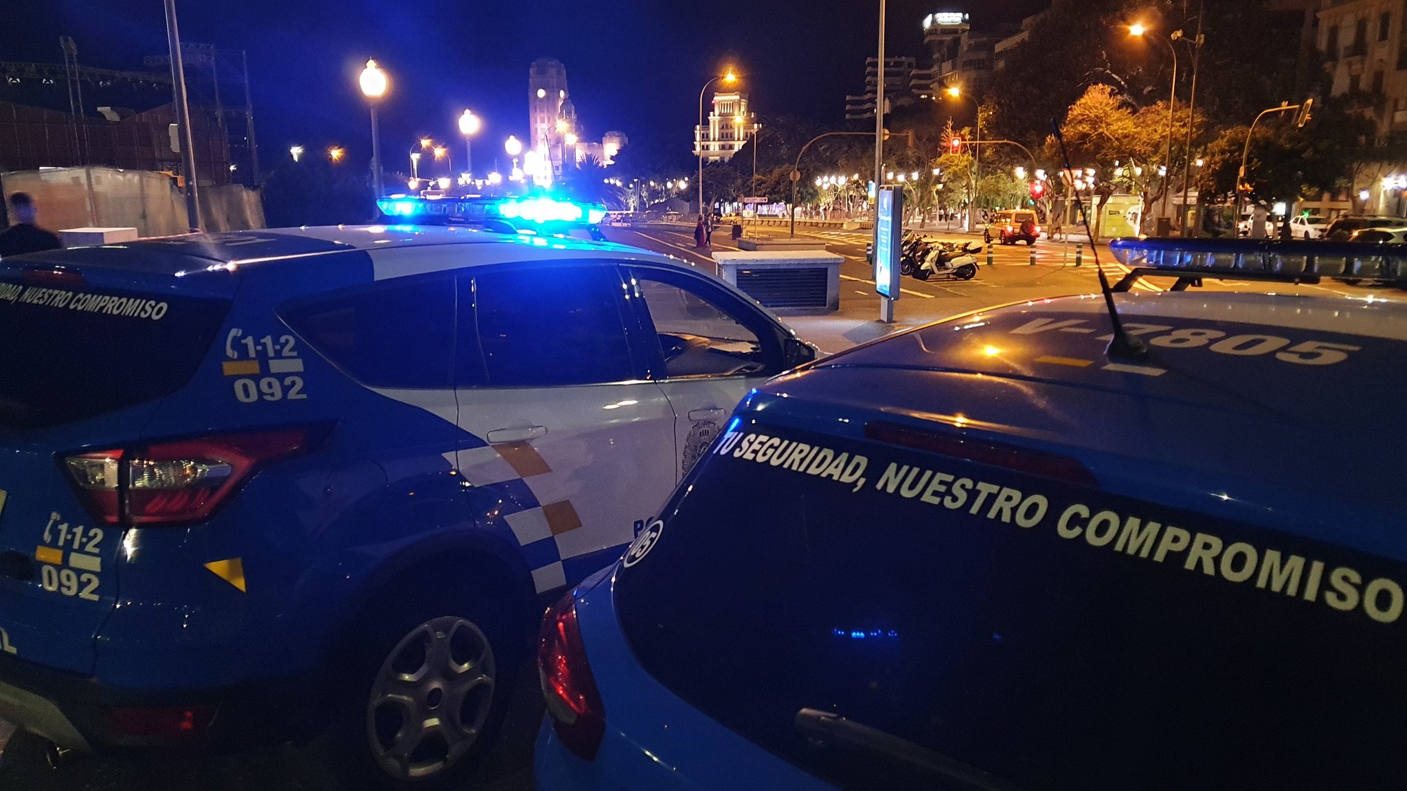 Coches de la Policía Local de Santa Cruz de Tenerife