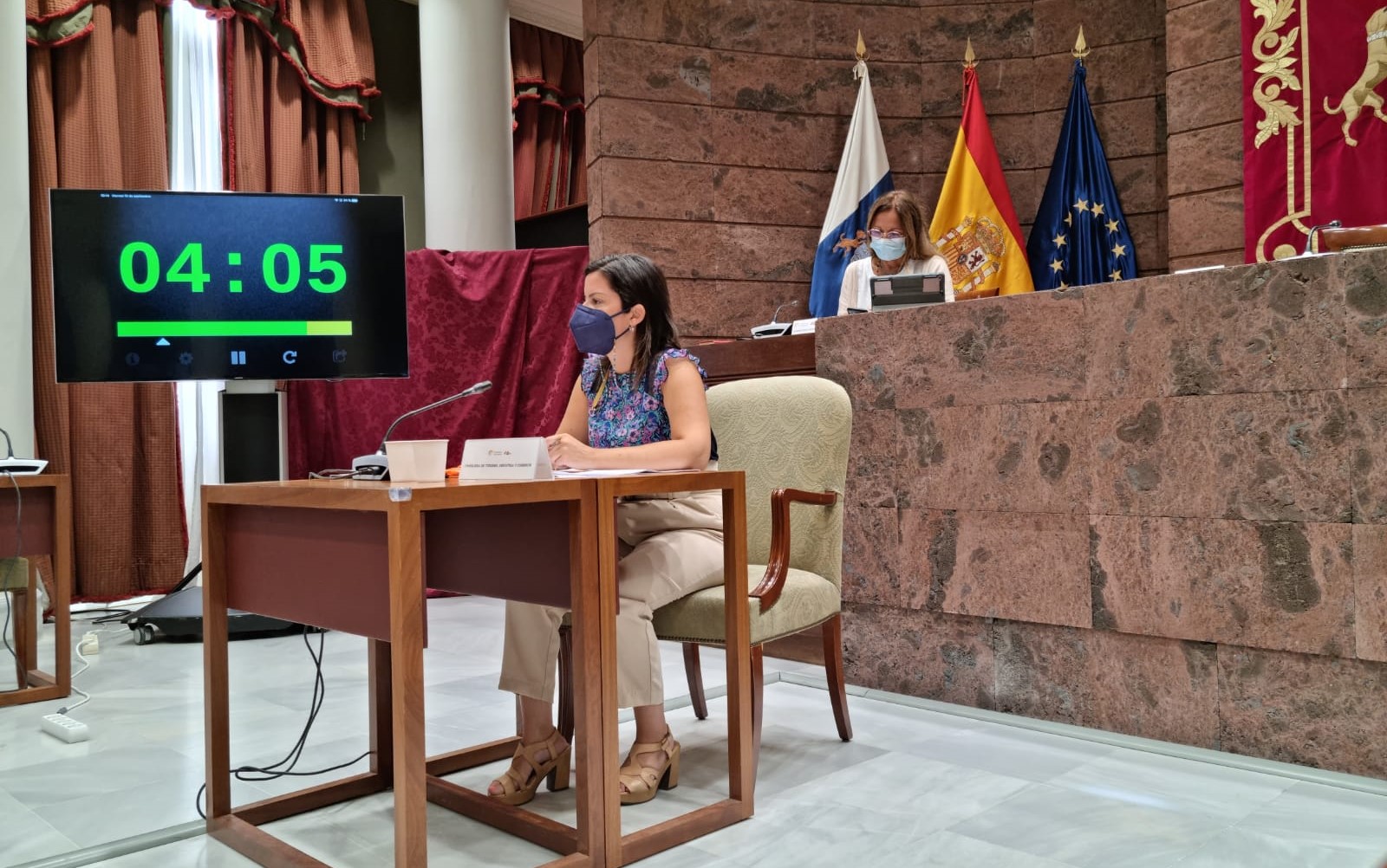 Yaiza Castilla en el Parlamento de Canarias / CanariasNoticias.es