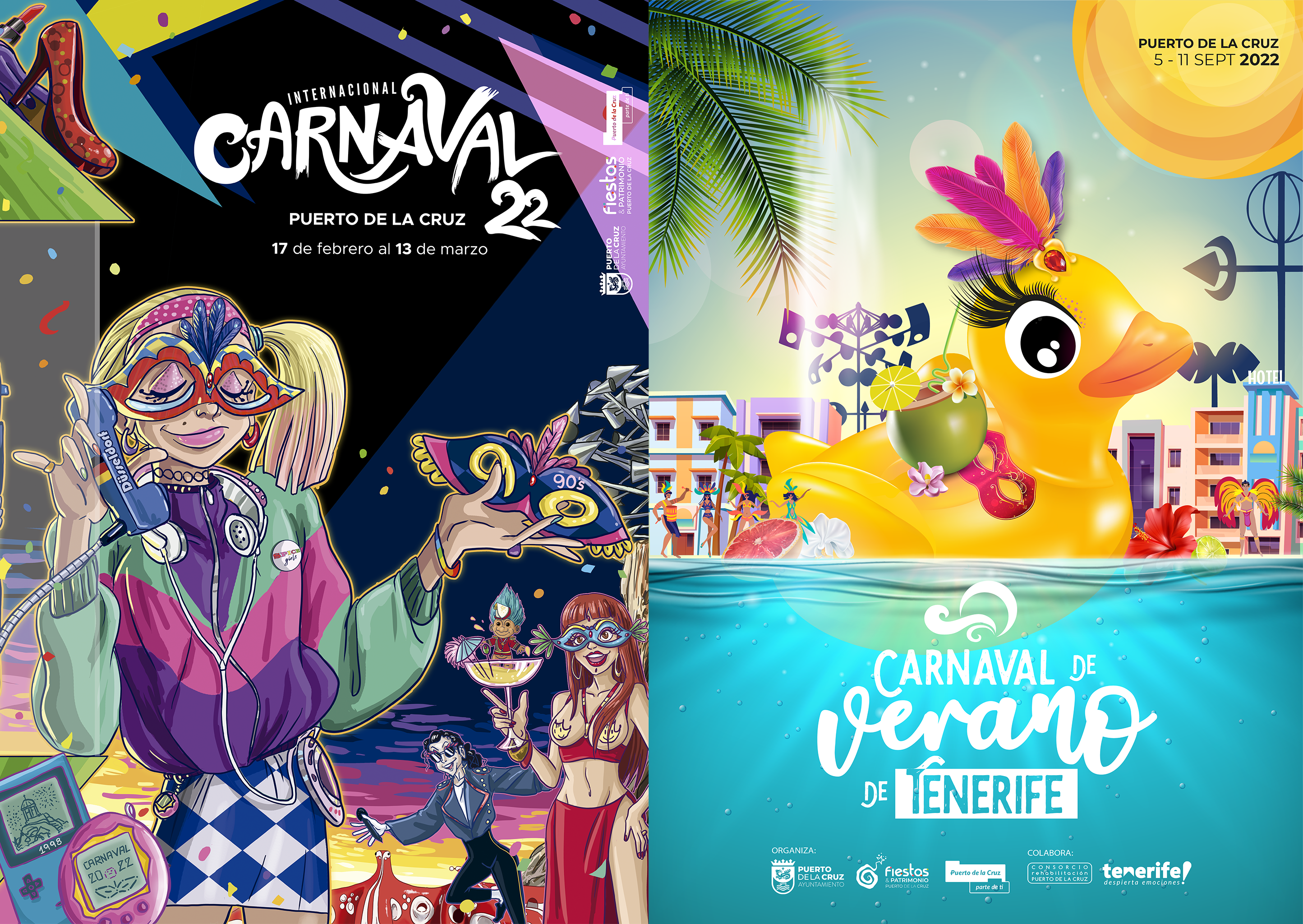 Carteles de carnaval de Puerto de la Cruz 2022