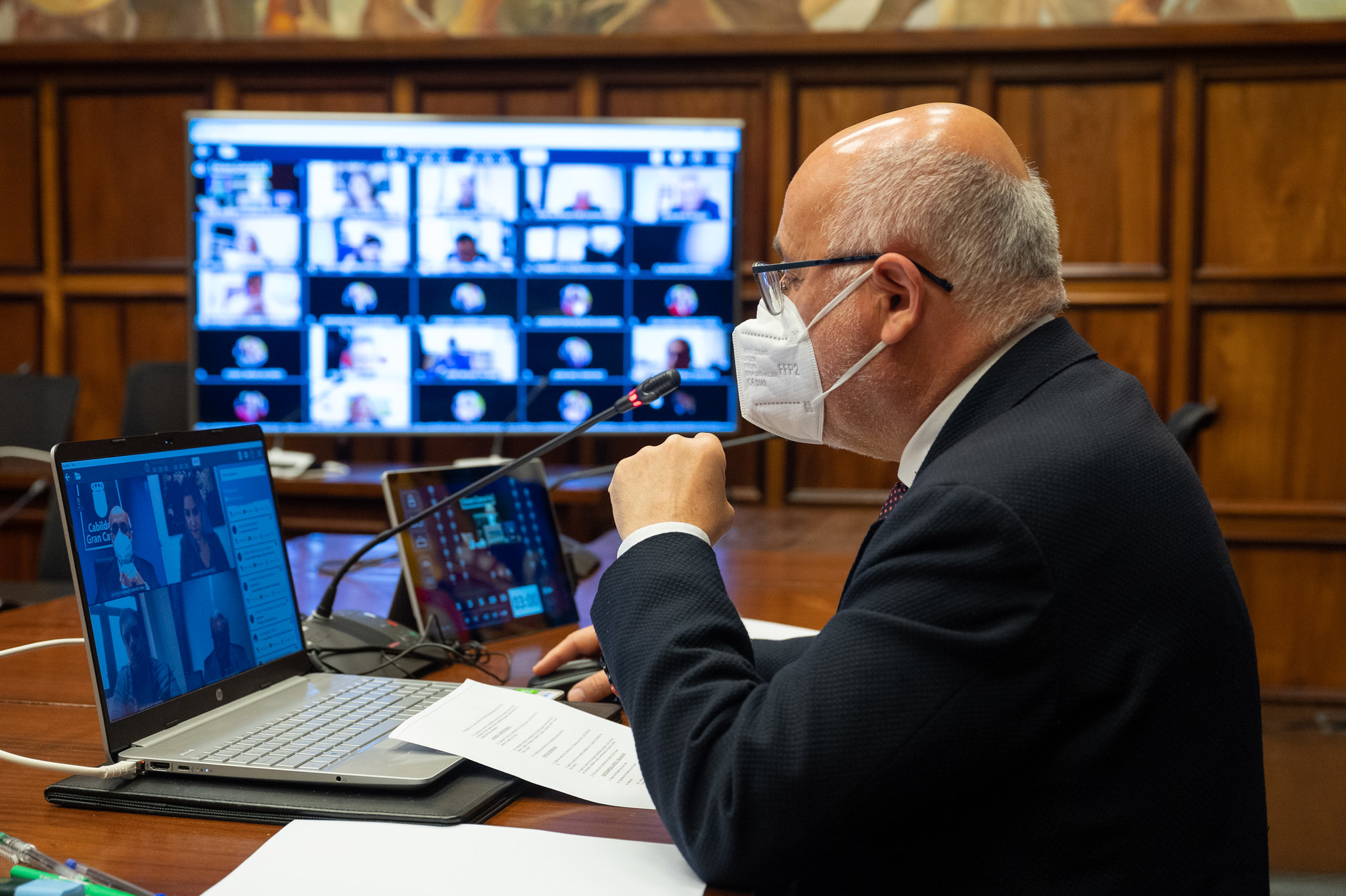 Antonio Morales. Pleno del Cabildo de Gran Canaria/ canariasnoticias