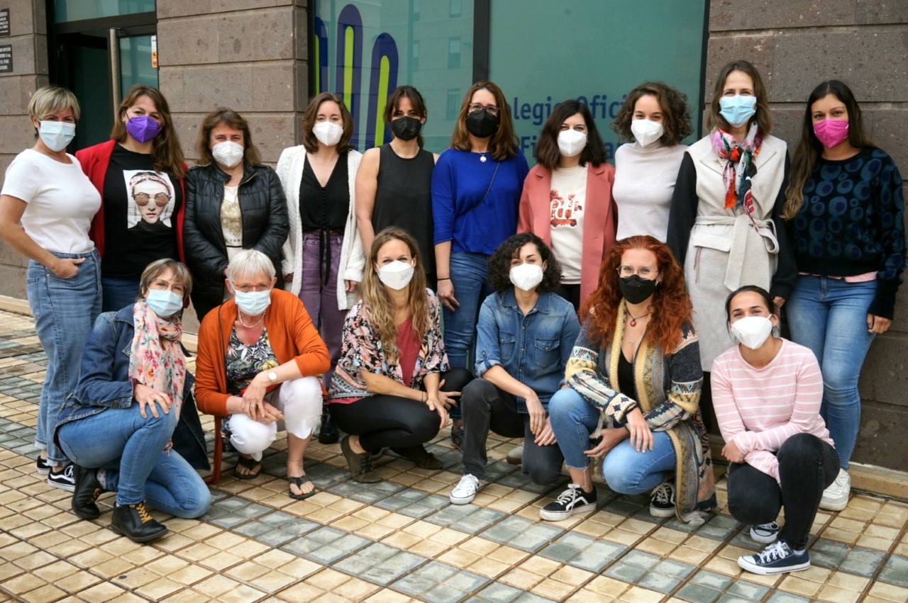 Els Bakke en la sede del Colegio Oficial de Fisioterapeutas de Canarias