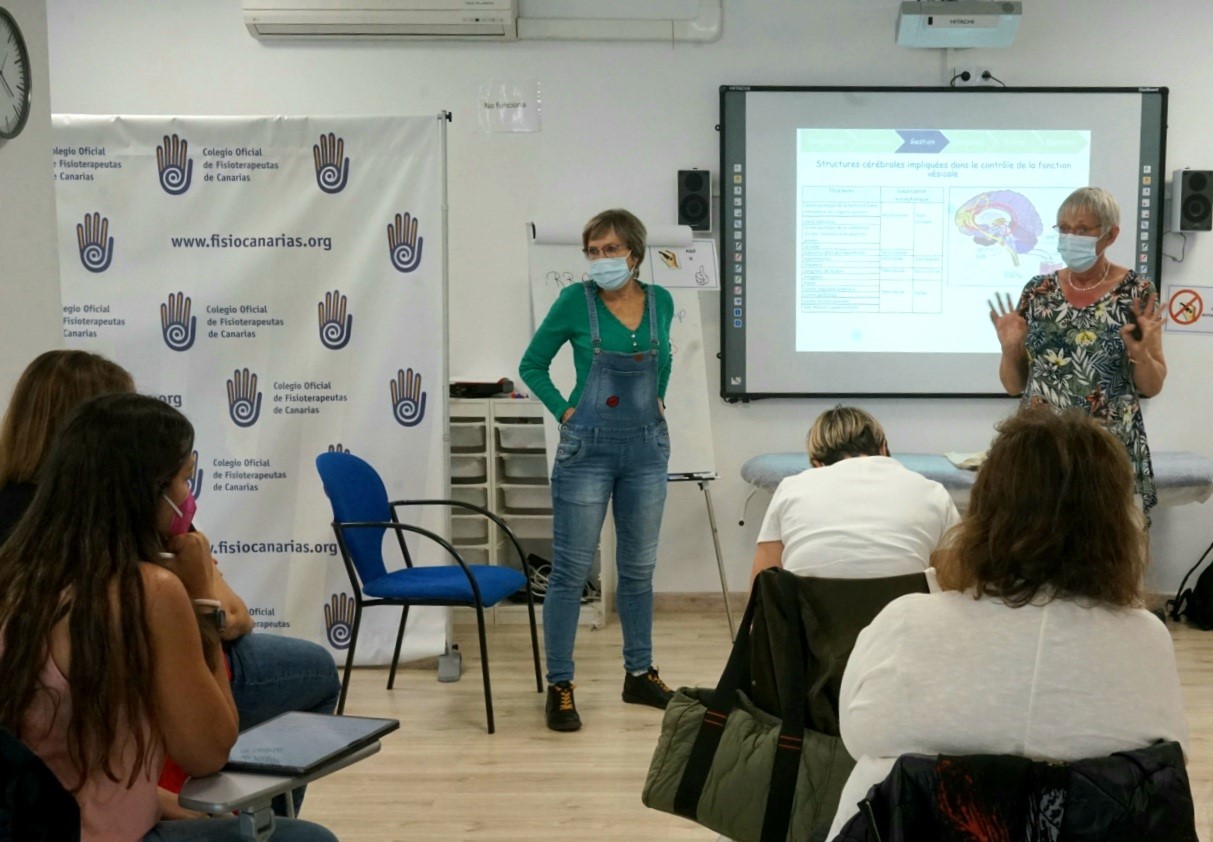 Els Bakke en la sede del Colegio Oficial de Fisioterapeutas de Canarias