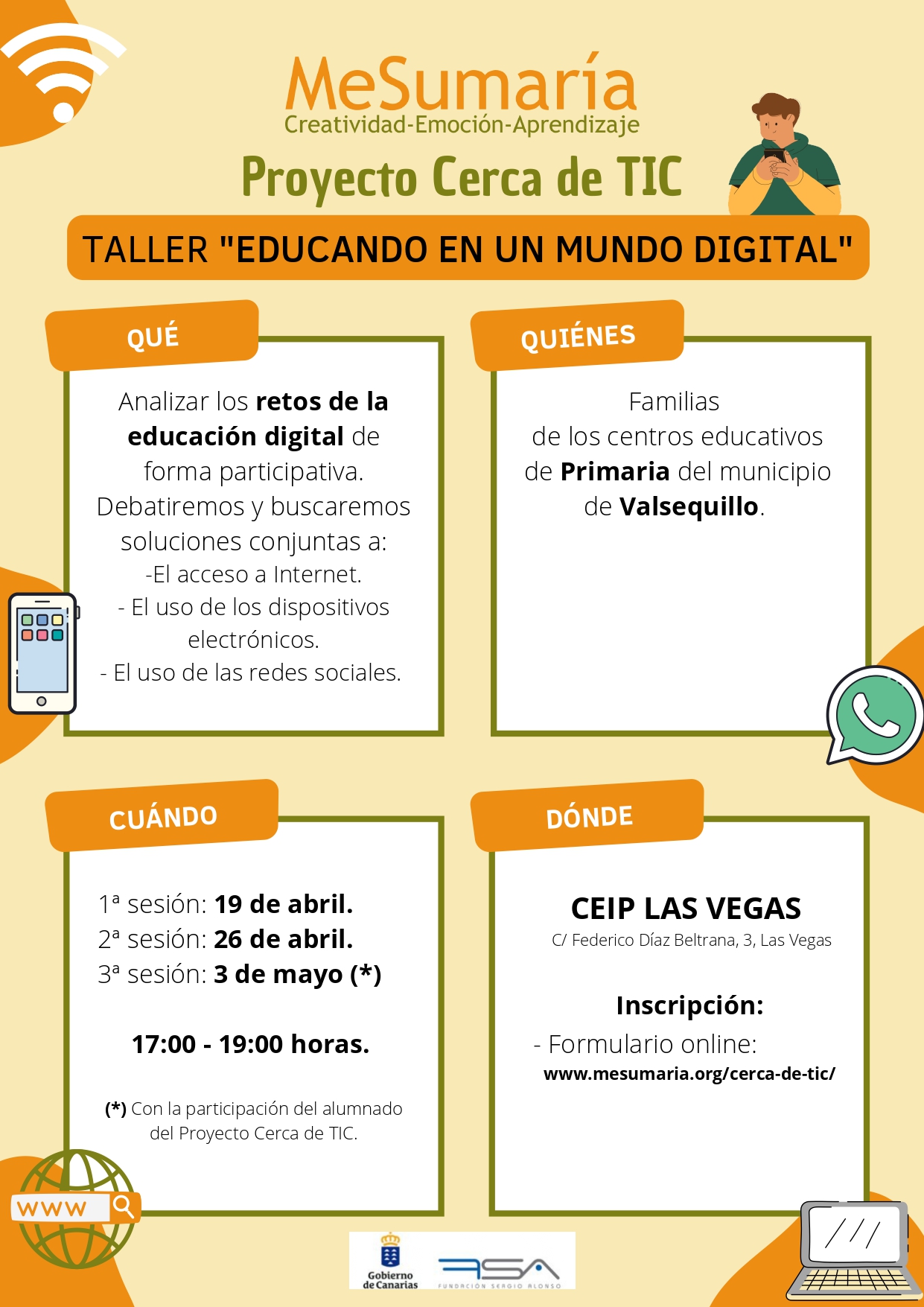 Taller “Educando en un mundo digital” de Valsequillo