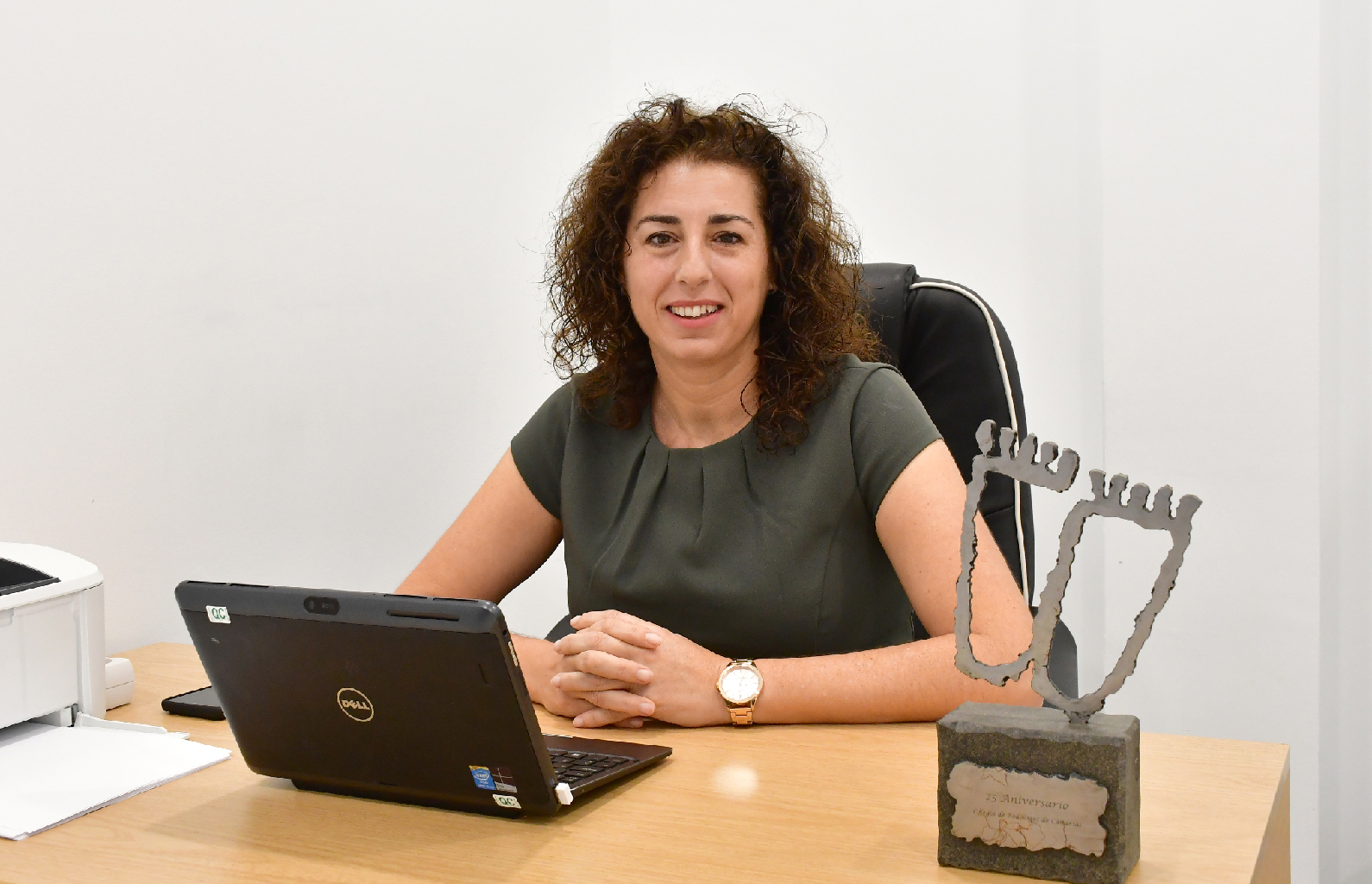 Verónica Ruiz, presidenta del  Colegio Oficial de Podólogos de Canarias