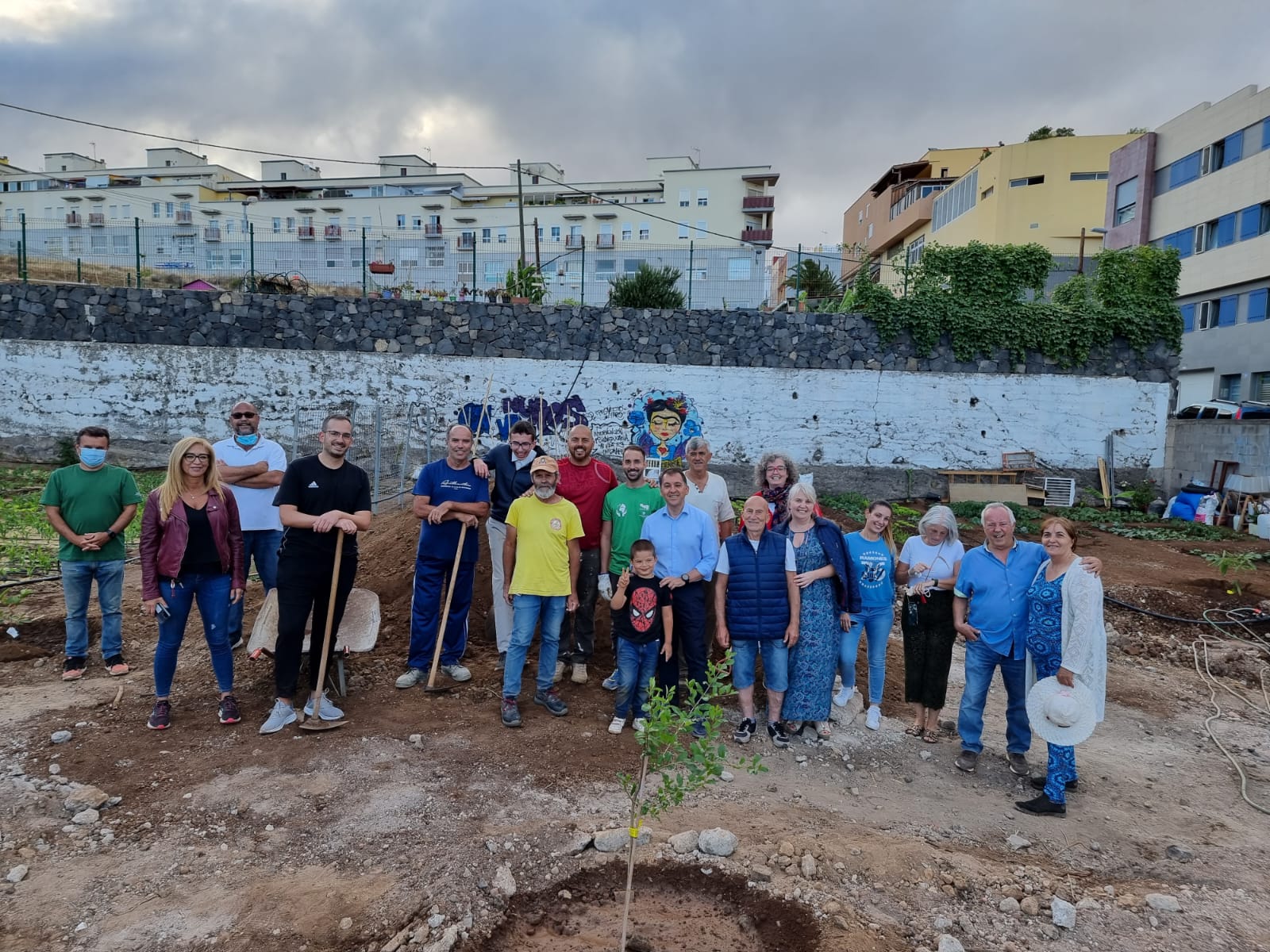 El Sobradillo en Santa Cruz de Tenerife planta 31 frutales en su huerto urbano / CanariasNoticias.es
