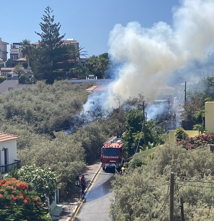 Conato de incendio declarado en Valle Gran Rey/ canariasnoticias.es
