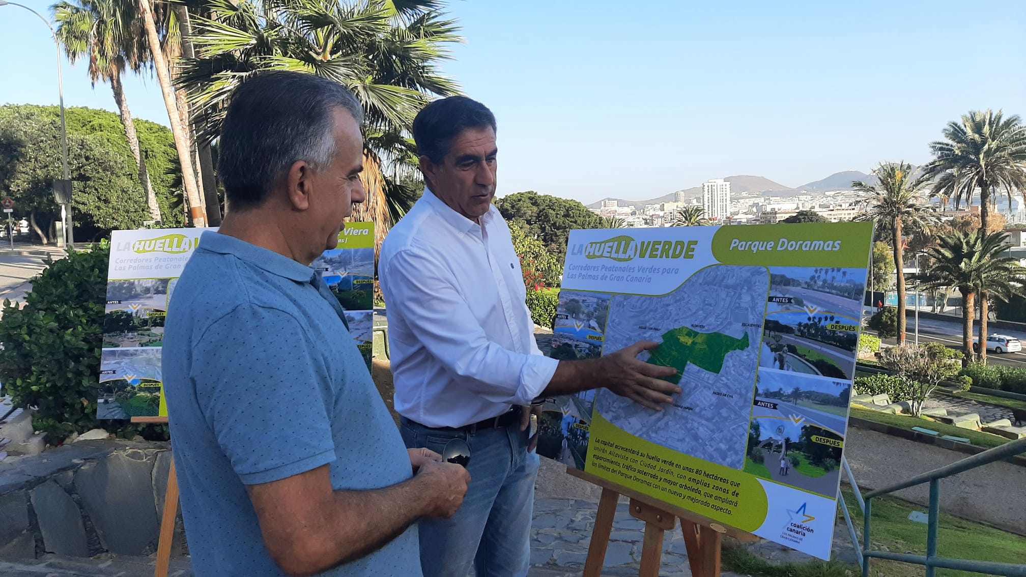 Francis Candil presenta su propuesta del Corredor Peatonal del Parque Doramas / CanariasNoticias.es