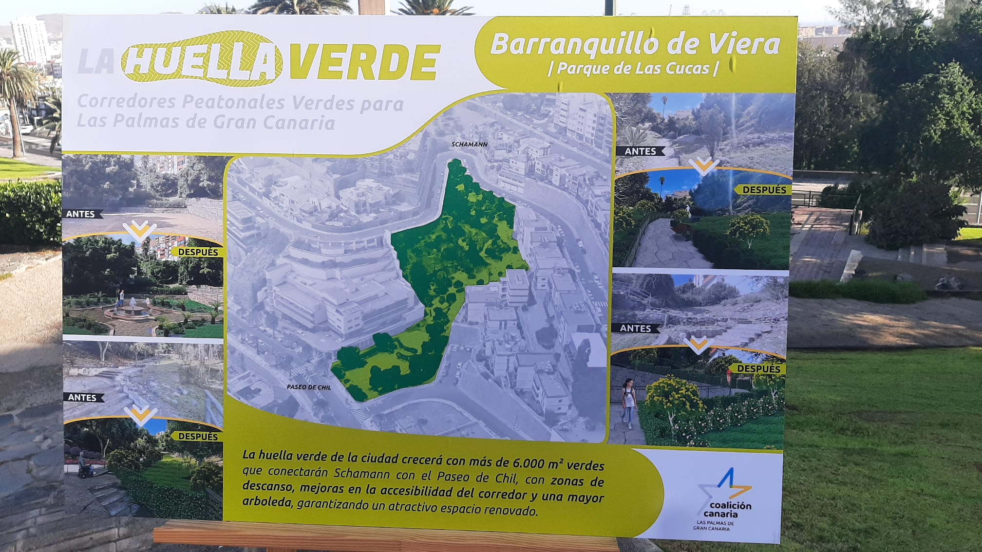 Francis Candil presenta su propuesta del Corredor Peatonal del Parque Doramas / CanariasNoticias.es