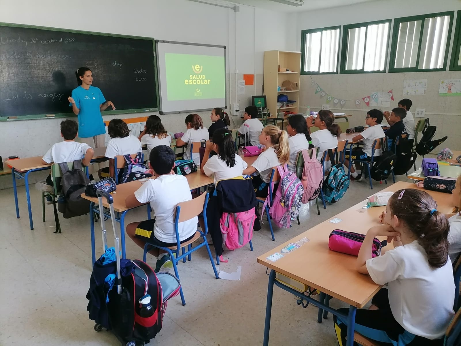 Enfermera escolar en centro educativo / CanariasNoticias.es 