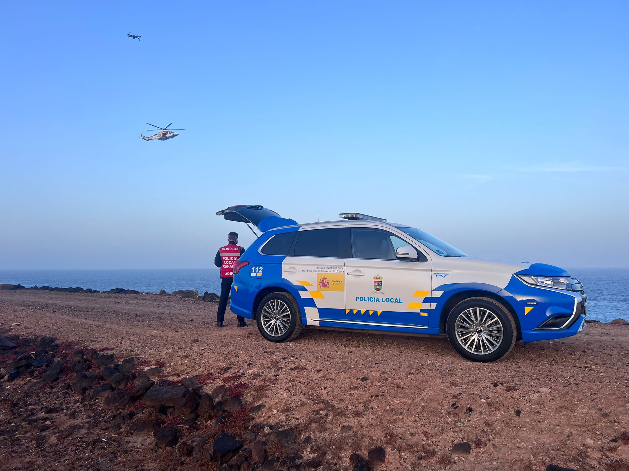 Dron de la Policía Local de Yaiza / CanariasNoticias.es 