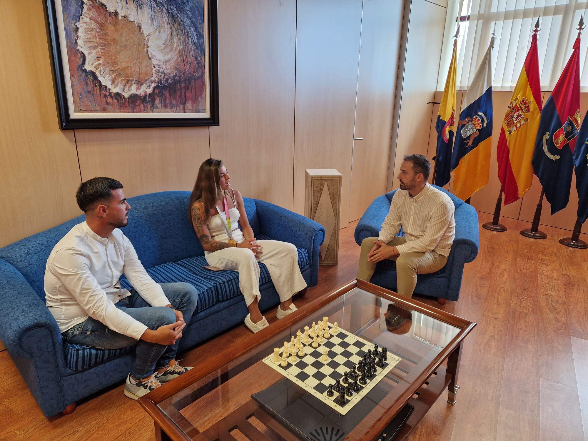 El alcalde recibe a Misa Rodríguez / CanariasNoticias.es 
