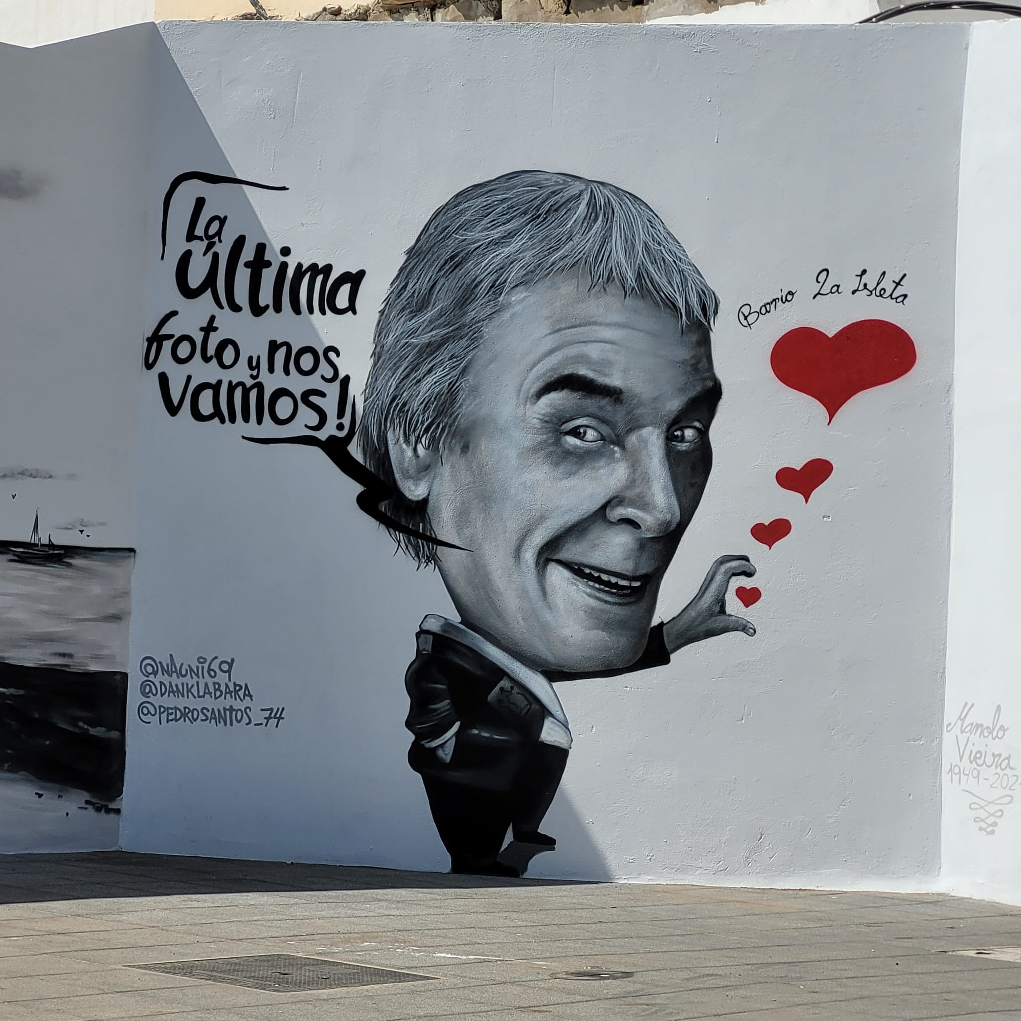 Mural en honor al humorista Manolo Vieira / CanariasNoticias.es 