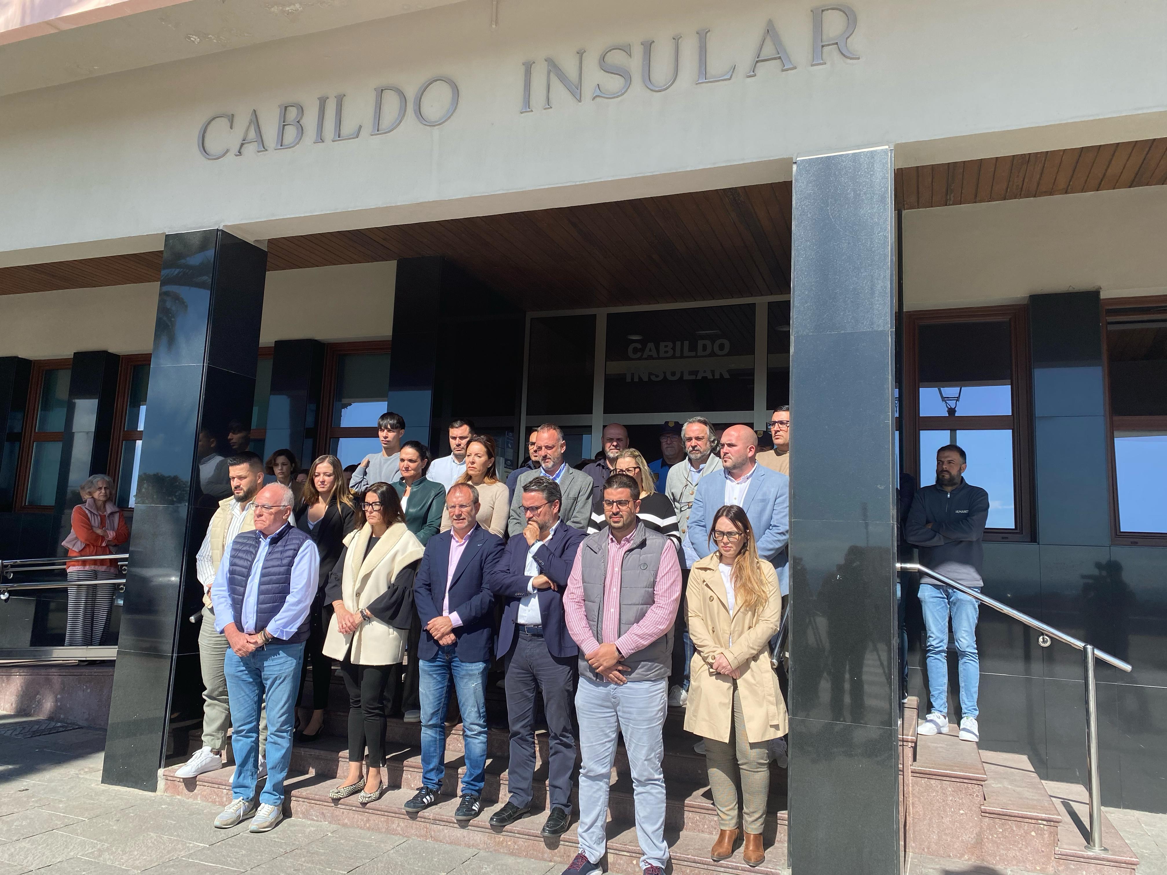 Minuto de silencio Cabildo de La Palma 